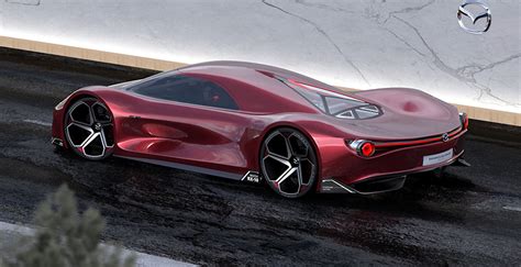 mazda RX-10 vision longtail conceptualizes 1,030 hp halo hypercar