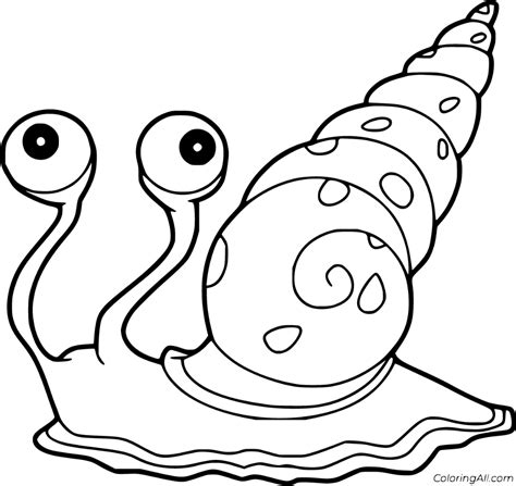 10 free printable Sea Snail coloring pages in vector format, easy to print from any device and ...