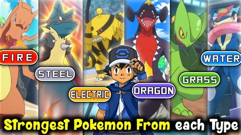 Strongest Pokemon from Each Type | Most powerful Pokemon by each type ...