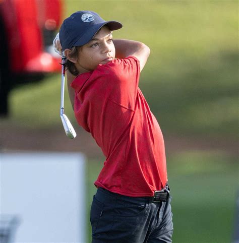 Charlie Woods, just 12, shares the same iconic swing and on-course ...