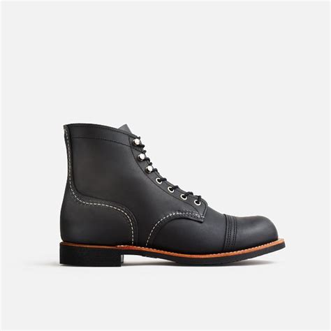 Red Wing Heritage Mens Iron Ranger 6" Lace Up Boots- Black | Cleary's ...