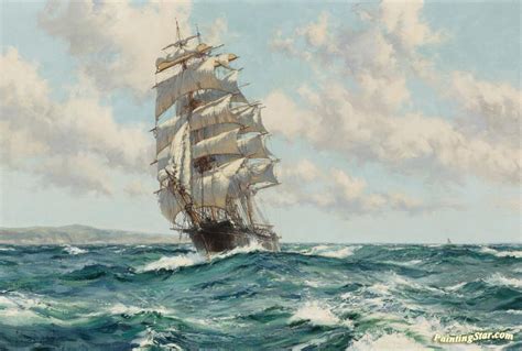 Land Ho! The Clipper Ship North America Artwork by Montague Dawson Oil ...