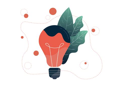 Light bulb illustration by Stanislav Hradovyy on Dribbble