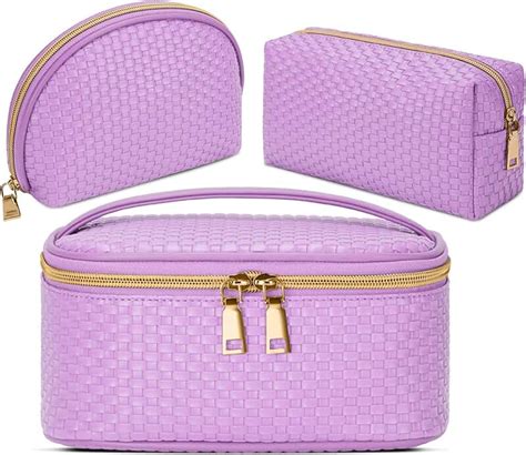 Amazon.com: purple cosmetic bag