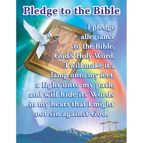 Pledge to the Bible Chart - CD-214012 | Carson Dellosa | Charts,Inspirational