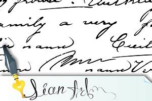 Illegible handwriting seamless | Pre-Designed Photoshop Graphics ~ Creative Market