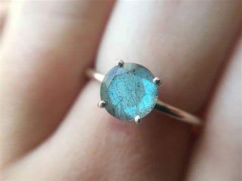 7mm Labradorite Ring