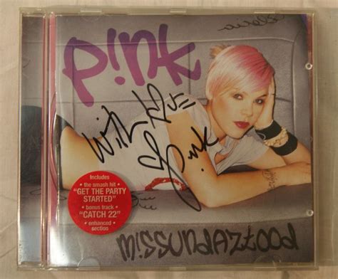 Pink - Missundaztood - Signed CD by Pink - Catawiki