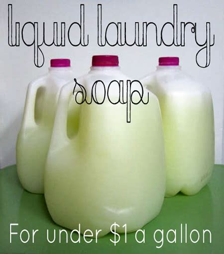 Homemade Liquid Laundry Soap Recipe