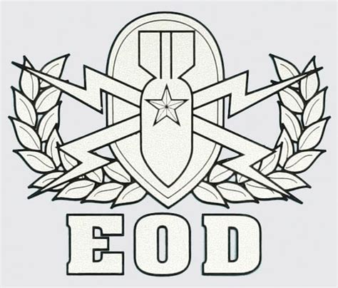 Army EOD Badge Decal | Etsy