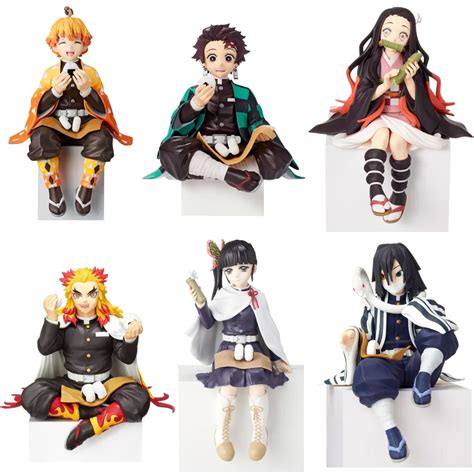 Anime Demon Slayer Kamado Tanjirou Eat Rice Balls PVC Action Figure ...