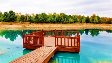 The DIY Floating Dock has been AWESOME! - Fall Pond Update - YouTube