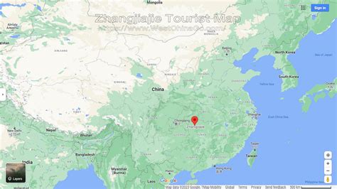 zhangjiajie tourist map - China Tours @WestChinaGo