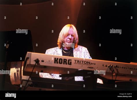 RICK WAKEMAN of group YES on keyboards in August 2002 Stock Photo ...