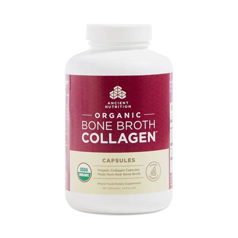 Organic Bone Broth Collagen Capsules by Ancient Nutrition - Thrive Market