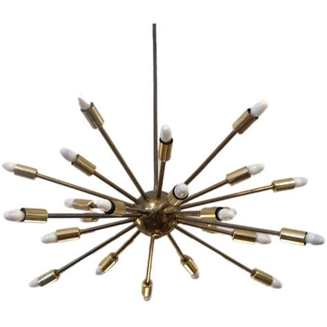 Vintage Brass Sputnik Lamp with 24 Branches at 1stdibs