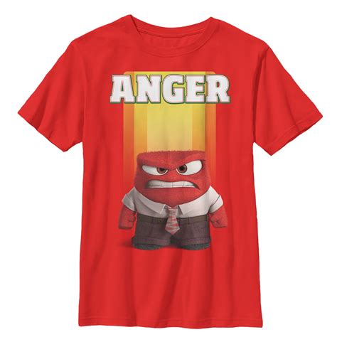 Inside Out - Boy's Inside Out Anger Portrait Graphic Tee - Walmart.com - Walmart.com