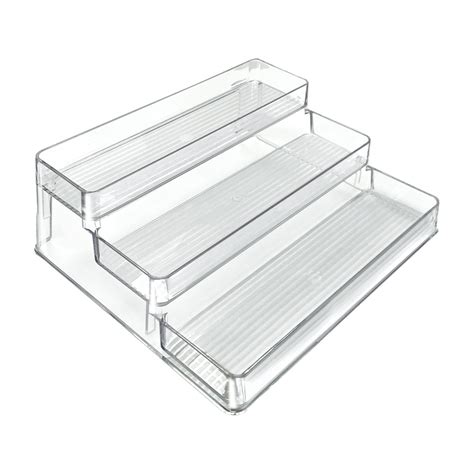 Three Tier Counter Step Display with Lip, 2-Pack