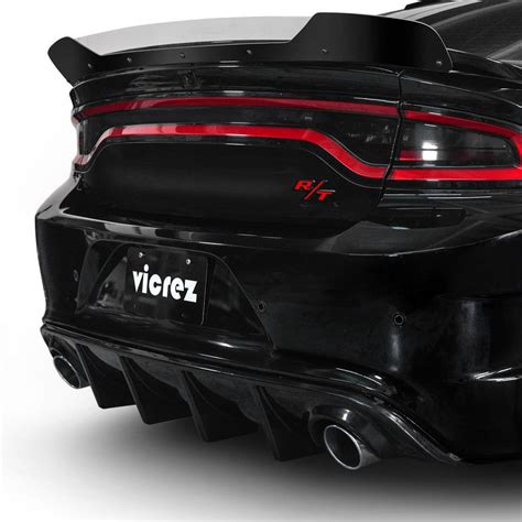 Vicrez V3R Style Rear Diffuser Vz102166 Dodge Charger Widebody 2015 ...