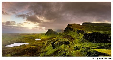 Isle of Skye - Scottish Highlands Panorama Art Print