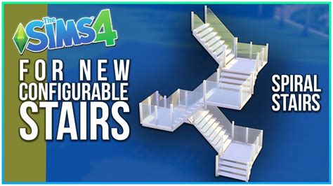 Sims 4 Tutorial - Spiral Stairs [For New Configurable Stairs!] | Kate Emerald - YouTube