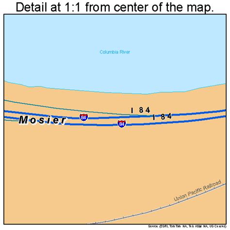 Mosier Oregon Street Map 4150050