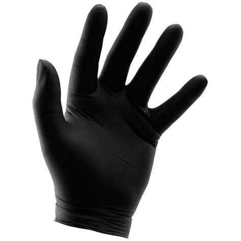 Wholesale Disposable Black Nitrile Gloves