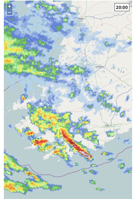 Carlow Weather on Twitter: "Intense thunderstorms now on the South coast with intense rain ...