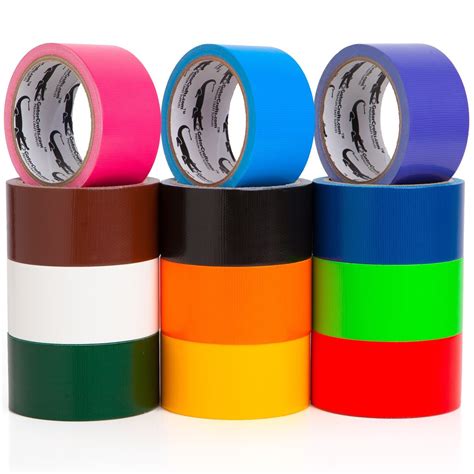 Multi Colored Duct Tape - Variety Pack -12 Colors - 10 yards x 2 inch rolls. Girls & Boys Kids ...