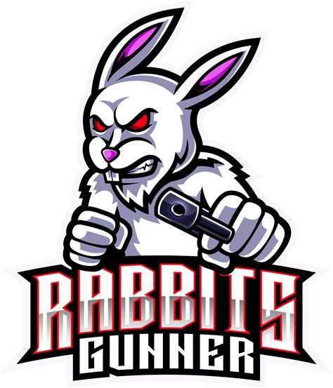 Rabbit esport mascot logo design By Visink | TheHungryJPEG