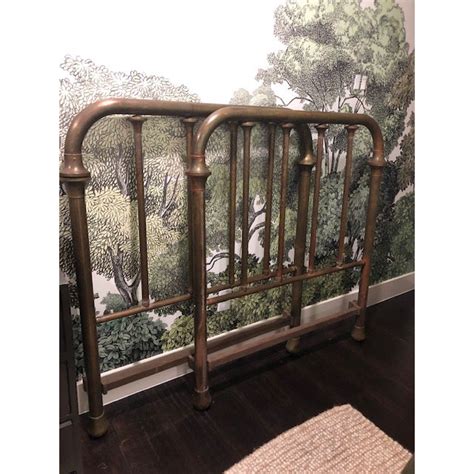 Antique Brass Headboard and Footboard | Chairish