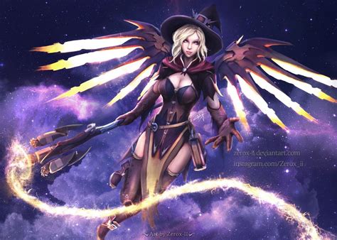 Witch Mercy Fan Art V2 by Zerox-II.deviantart.com on @DeviantArt - More at https://pinterest.com ...