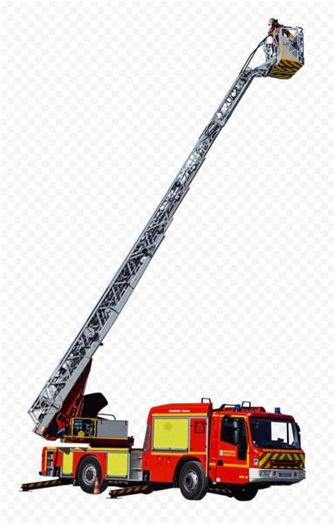 HD Fire Firefighter Truck Ladder PNG | Citypng