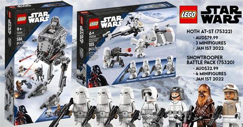Brickfinder - LEGO Star Wars Hoth AT-ST 75322 and Snowtrooper Battle Pack 75320 Official Images!