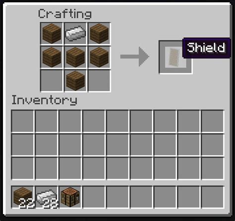 How to create a protective shield and pattern shield on minecraft