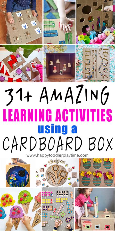 97 Cardboard Box Activities & Crafts for Kids - HAPPY TODDLER PLAYTIME