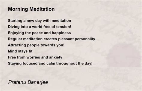 Best meditation poems