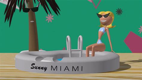 [Knick Knack] Sunny Miami At The Pool by TheReedster on DeviantArt