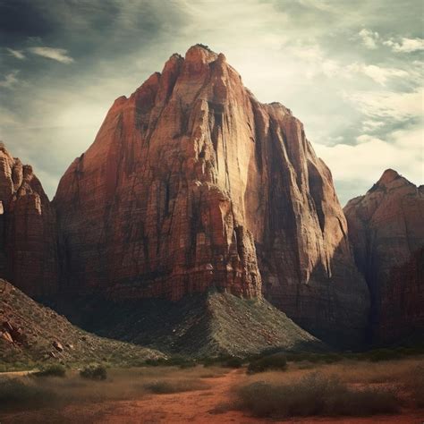 Premium AI Image | Rock landscape in the desert