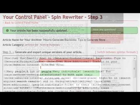 Text Spinner Online Text Spinner Tools, Best Text Spinner - YouTube