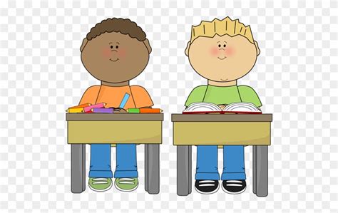 Students Sitting In Classroom Clipart