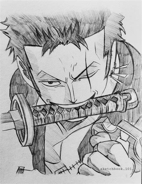 Zoro sketch Roronoa Zoro sketch pencil one piece fanart in 2023 | Comic book drawing, Anime ...