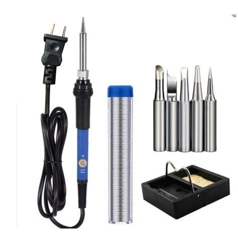 60W Electric Soldering Solder Iron Kit Adjustable Temperature Welding Tool Set | Alexnld.com