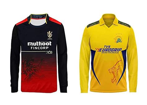 Buy RCB & CSK Cricket Team Full Sleeve Jersey Virat kohli 18 / MS Dhoni ...