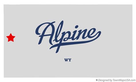 Map of Alpine, WY, Wyoming