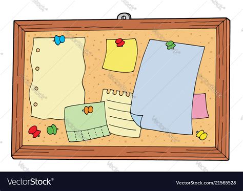 Bulletin board Royalty Free Vector Image - VectorStock