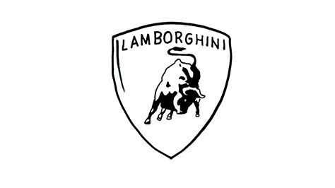 How to Draw the Lamborghini Logo - YouTube