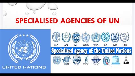 SPECIALISED AGENCIES OF THE UNITED NATIONS - YouTube