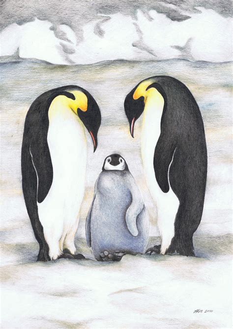 Penguin family commission by fatboygotsick on DeviantArt