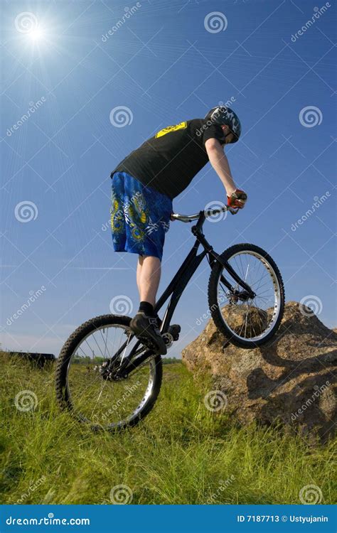 The bike extreme trick stock image. Image of excitement - 7187713